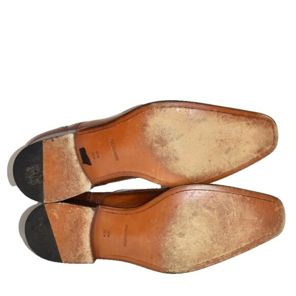 Magnanni Cap Toe Medallion Cuero Brown Leather Shoes Size 12 M 20697 DD486 main image 5